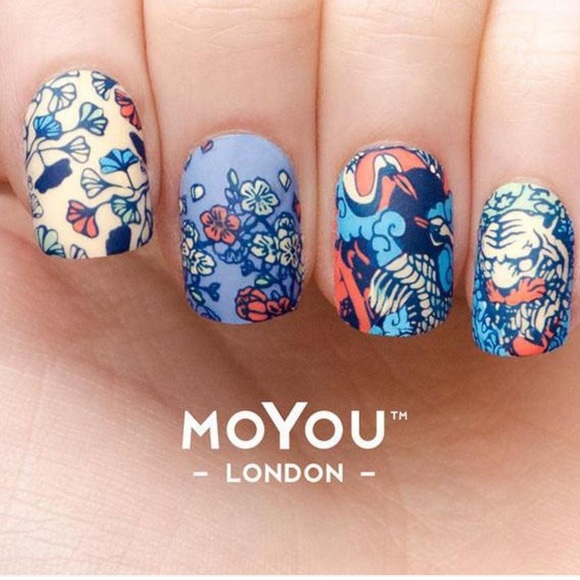 MoYou London nail art stamping plate in Suki, design 18 NWOT - Picture 2 of 3